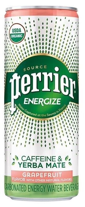 Энергитический напиток Perrier Energize 330 мл со вкусом грейпфрута