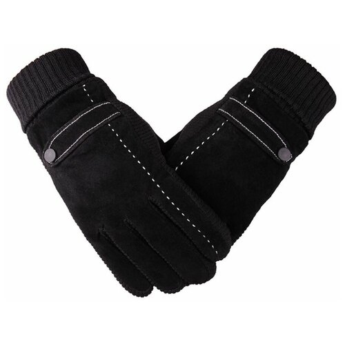 фото Перчатки , размер 9-10, черный kathie furs
