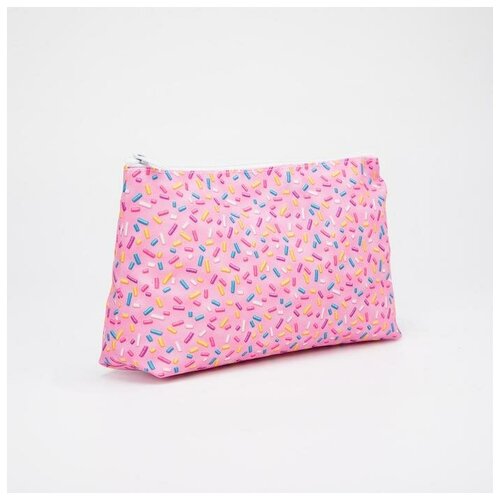 фото Косметичка на молнии, без подклада, цвет розовый без бренда