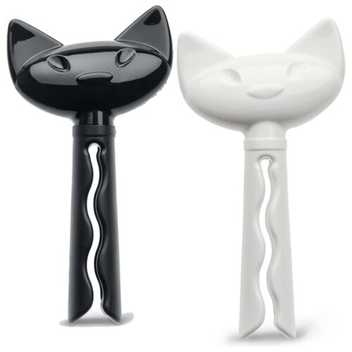 фото Набор из 2 зажимов для пакета miaou, чёрный, белый koziol