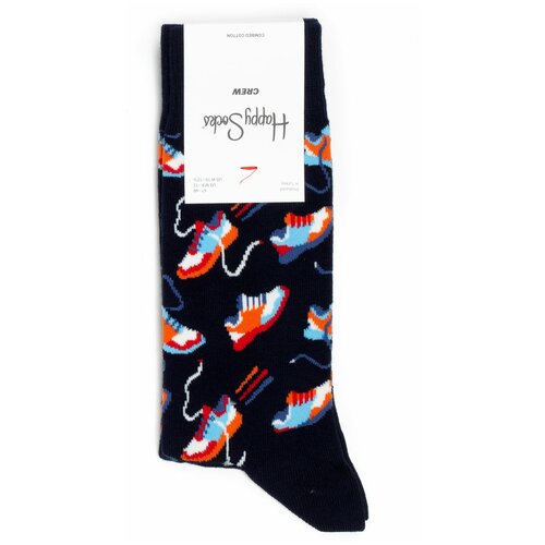 Носки Happy Socks, размер 41-46, синий носки с рисунками happy socks lunch time 41 46