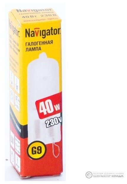 Лампа галогенная Navigator 94232, G9, JCD9, 40 Вт, 3000 К - фотография № 4