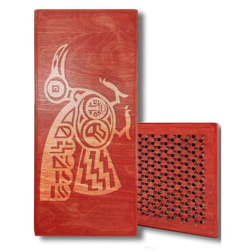 фото Доска садху с динамическими гвоздями, индеец - 293 шаг 10мм красная goodwood