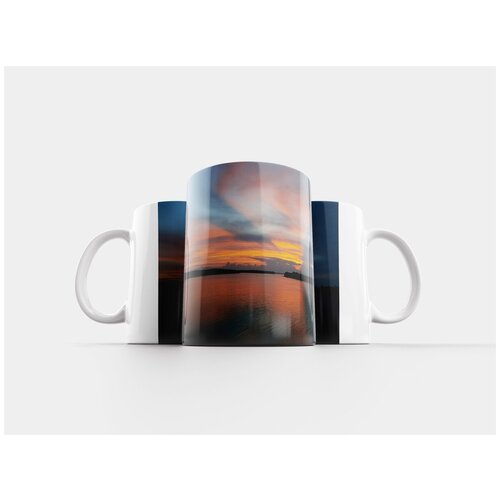 фото Кружка "солнце идет вниз, озеро овец, осень 2016" 320 мл lotsprints