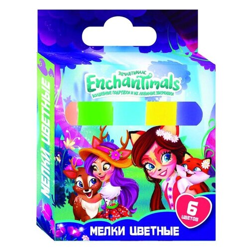 CENTRUM Мелки цветные Enchantimals, 6 цветов (89101)