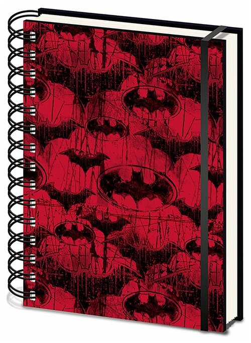 Записная Книжка с ручкой Бэтмен (Red) A5 Wiro SR73706