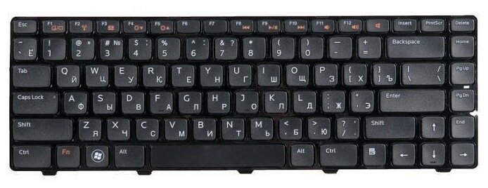 Клавиатура ZeepDeep для Dell Vostro 1540, 3350, 3450, 3550, 3555, 5520, V131, Inspiron 14R, M4040, M5050, N5050, L502X (V119525AS1) Black, гор. Enter