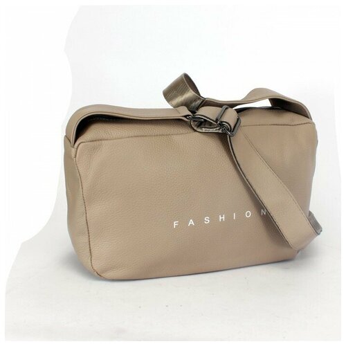 фото Сумка женская натуральная кожа gu 1002-5588, 1отд, плечевой ремень, бежевый 241039 аделия