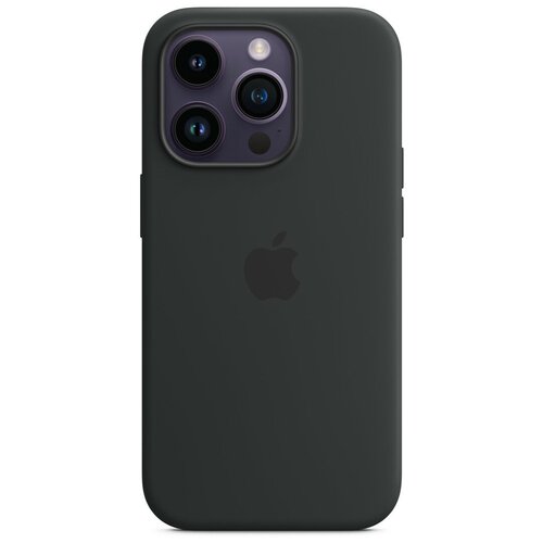 Чехол защитный для iPhone 14 Pro Silicone Case premium, черный