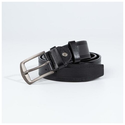 фото Буть первым ремень мужской, ширина 4 см, винт, пряжка металл, цвет чёрный magic store