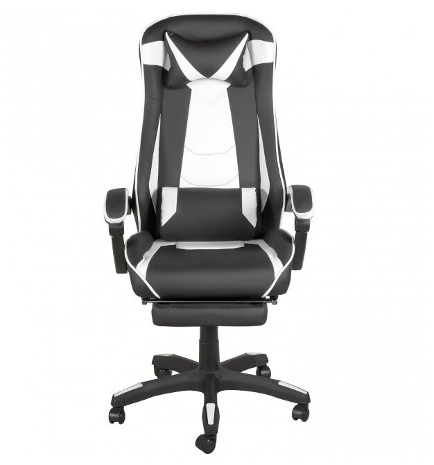 Кресло игровое RT-6056/MF-6056 Меб-фф 406073, MF-6056 black white (DK) - фото №2