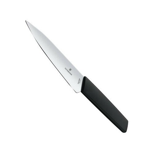 Нож Victorinox разделочный, лезвие 15 см, черный (6.9013.15B) нож victorinox разделочный лезвие 20 см широкое черный в картонном блистере