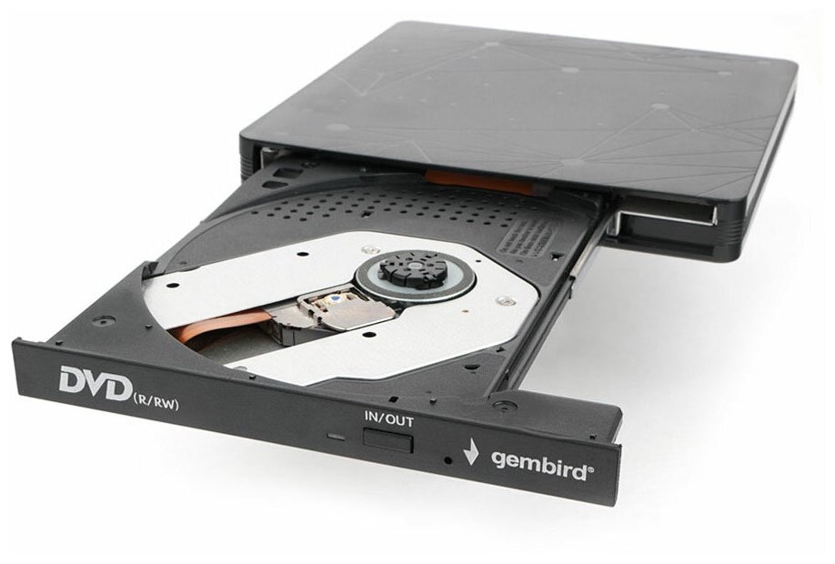 Оптический привод Gembird DVD-USB-03, BOX, черный - фото №3