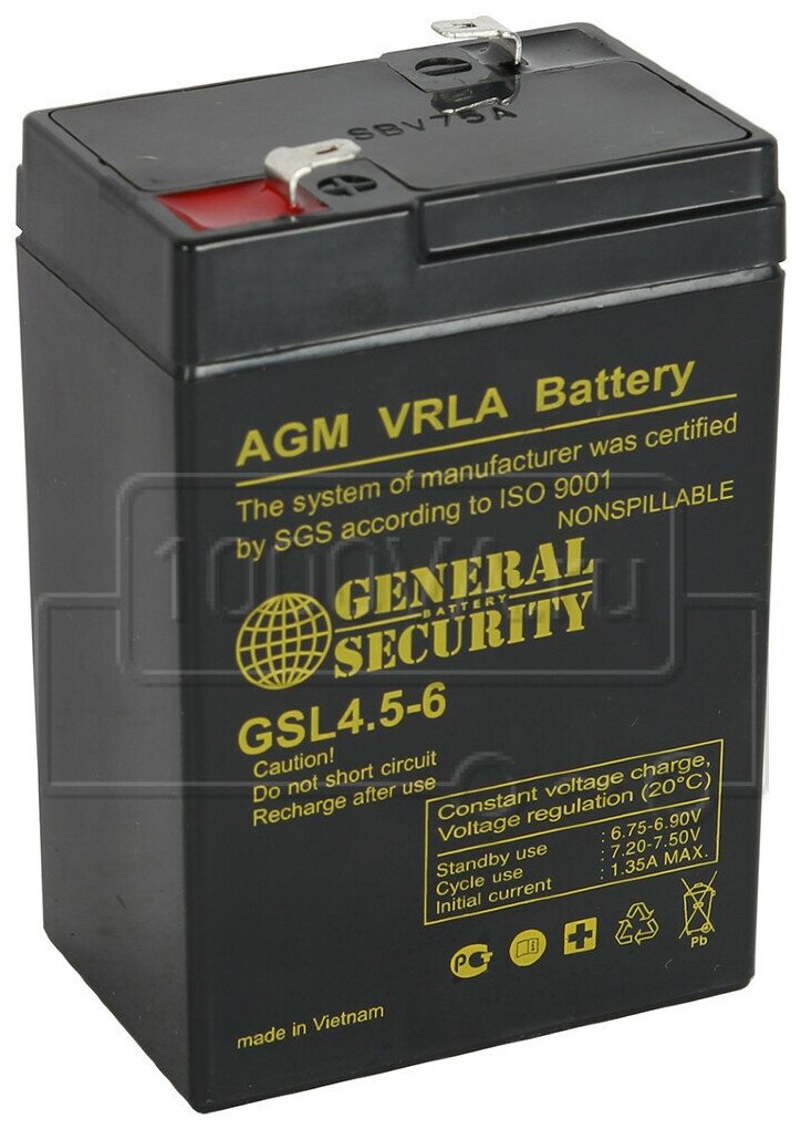 Аккумуляторная батарея General Security GSL 45-6