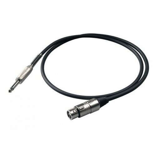 кабель инструментальный 6 3 джек моно 3 м proel chl100lu3 Шнур Proel 6.3mm Jack - XLR/M 3m BULK200LU3