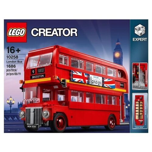 Конструктор LEGO Creator 10258 Лондонский автобус, 1686 дет. конструктор техника лондонский автобус 1686 деталей crazy daizy