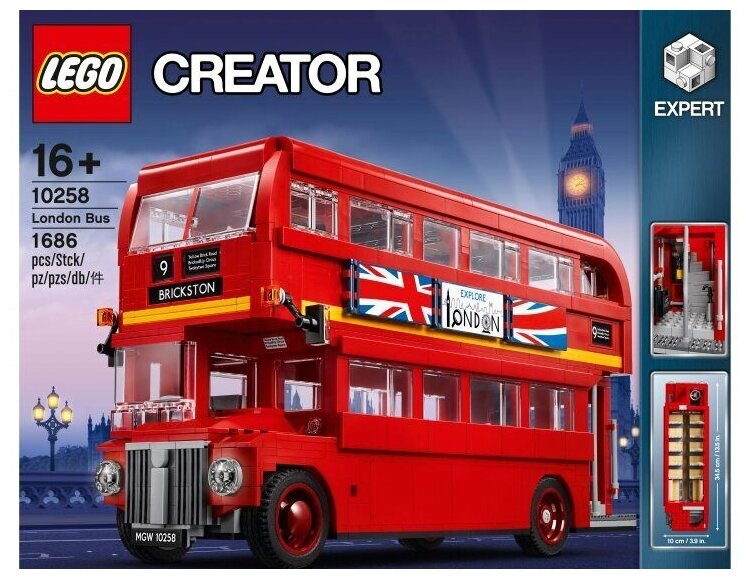 Конструктор LEGO Creator 10258 Лондонский автобус, 1686 дет.