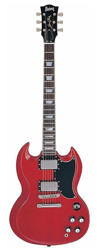 Burny RSG60`63 CR электрогитара SG® `61 Reissue, цвет красный