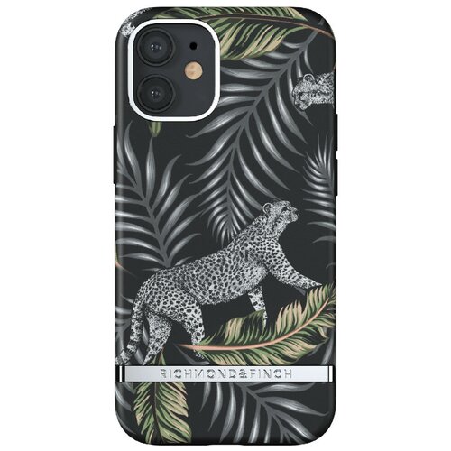 фото Чехол richmond & finch fw20 для iphone 12 mini, цвет "серебристые джунгли" (silver jungle) (r43011)