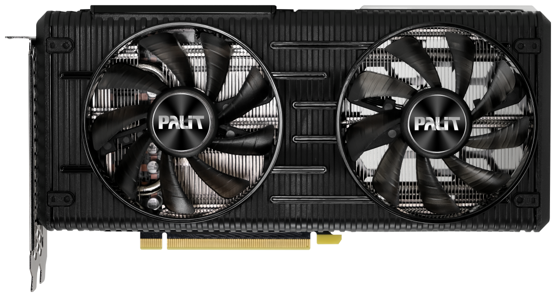 Видеокарта Palit PA-RTX3060Ti DUAL 8G, процессор NVIDIA GeForce RTX 3060Ti 1410 МГц, объем видеопамяти 8192 Мб 256 бит GDDR6 14000 МГц, интерфейс PCI-E 4.0/HDMIx1/DPx3, поддержка HDCP, Ret (NE6306T019P2-190AD)