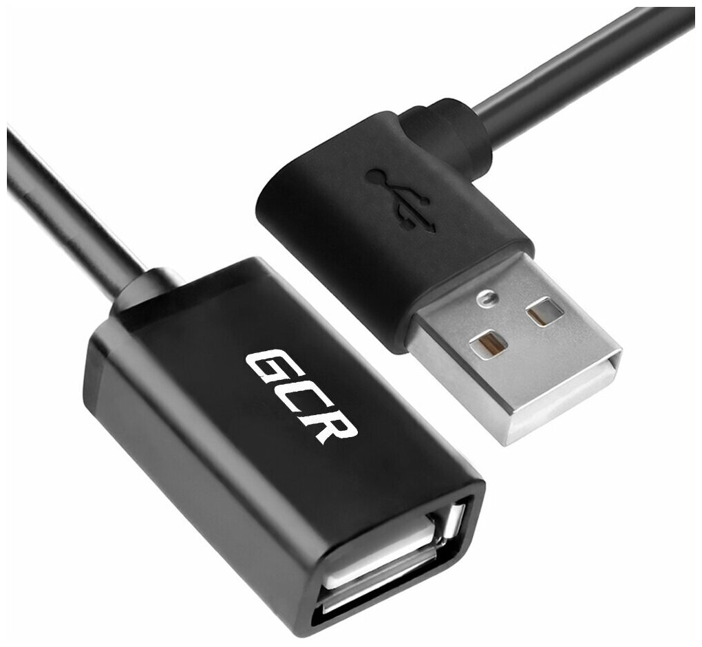 Кабель Greenconnect USB 2.0 AM - USB 2.0 AF черный 1м