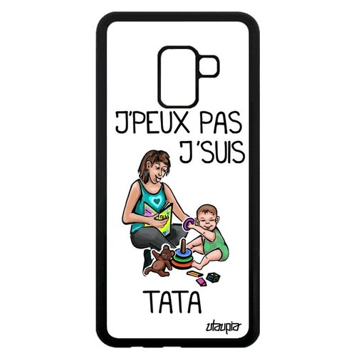 фото Красивый чехол на смартфон // samsung galaxy a8 2018 // "не могу - стала тетей!" картинка семья, utaupia, белый