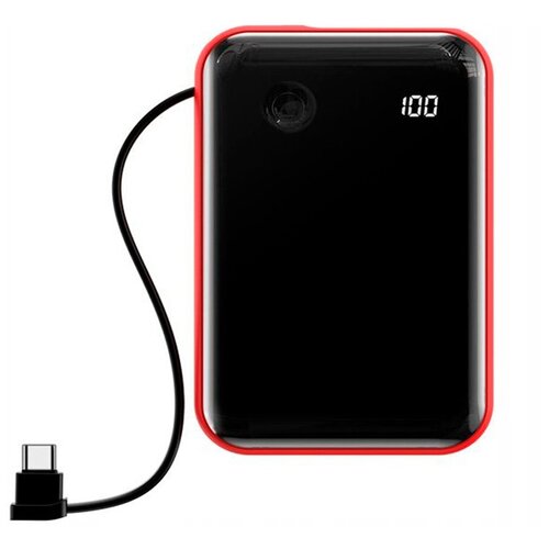 Power Bank 10000 mAh с кабелем Type C Baseus Mini S Display 3A,быстрая зарядка,переносное зарядное устройство,портативная зарядка,внешний аккумулятор