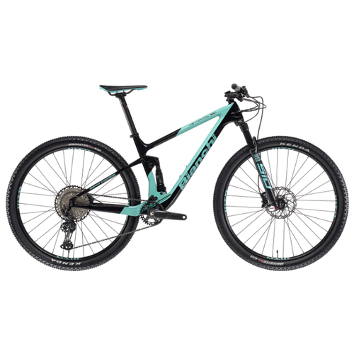 Велосипед Bianchi Methanol CV FS 9.3 XT SLX (2021) 53 Черный-Целесте