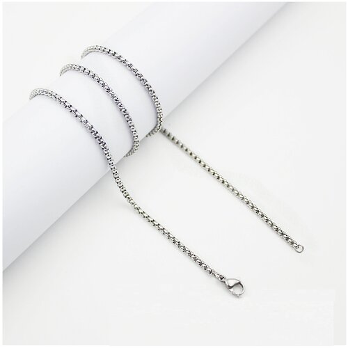 Женская стальная цепочка на шею / Цепочка-чокер на шею / Женское колье 4мм