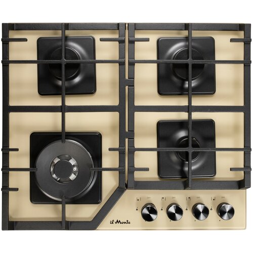 Встраиваемая варочная поверхность газовая Закаленное стекло Газ-контроль ORKLI Электроподжиг il Monte BH-675G IVORY LUXE 2439200₽