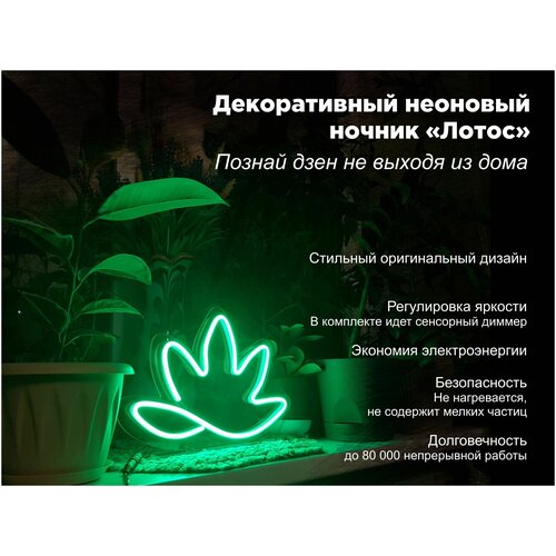 Декоративный неоновый светильник ночник 