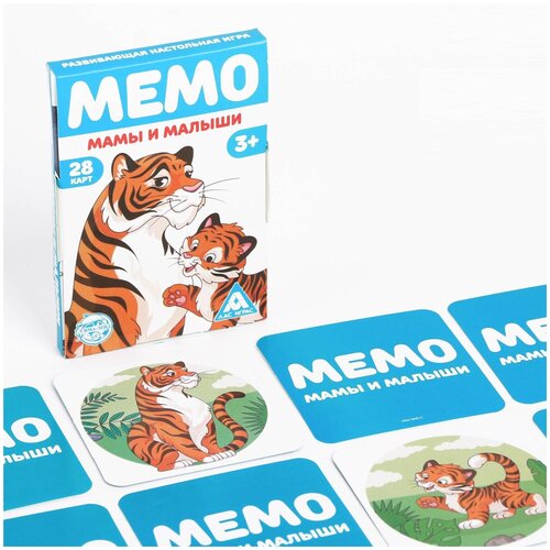 Развивающая игра «Мемо. Мамы и малыши», 3+