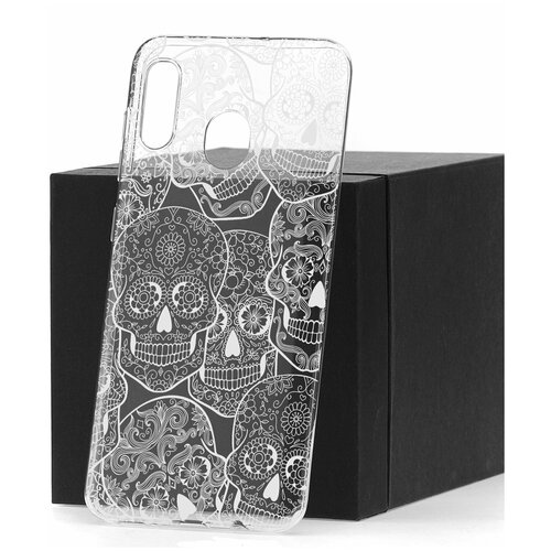 фото Чехол на samsung galaxy a30 2019 / a20 2019 kruche print skull white 1 / чехол для samsung / чехол с рисунком / чехол с принтом / чехол для самсунг / чехол для самсунг / бампер на гелакси / чехол накладка для гэлэкси / противоударная накладка для samsung galaxy / защита для galaxy / защита на samsung / cиликоновый чехол для samaung galaxy / пластиковый чехол на самсунг / защитный чехол для самсунг / чехольчик / защита телефона / ударопрочный чехол / галакси кruче