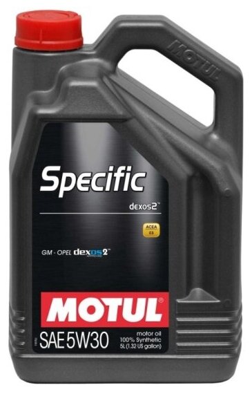 Моторное масло Motul Specific Dexos2 5W-30 синтетическое 5 л