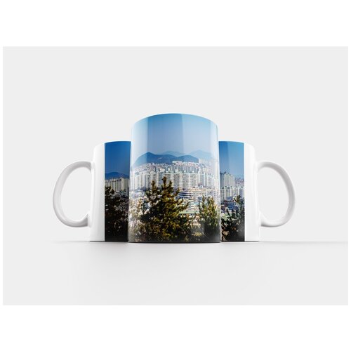фото Кружка "городской пейзаж, многоквартирные дома, блоки" 320 мл lotsprints