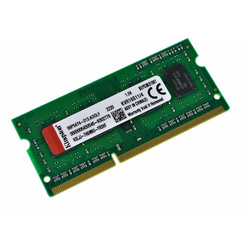 Оперативная память для ноутбука Kingston 4Гб DDR3 1600MHz PC3-12800 SODIMM 139000₽
