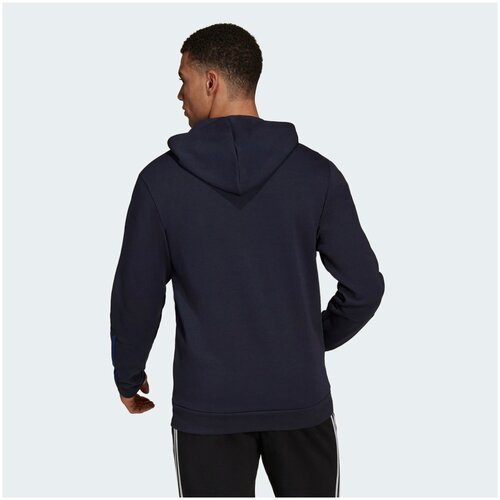 фото Худи adidas h12249 m dk fz hd мужское, цвет тёмно-синий, размер m