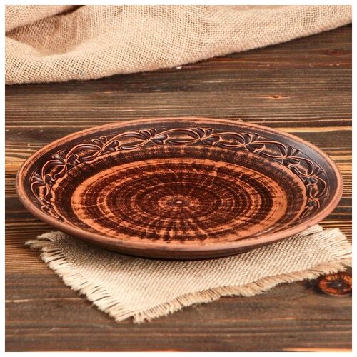 фото Тарелка "пицца", декор, 26 см, микс mikimarket