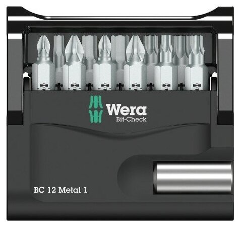 Набор WERA Bit- Check 12 Metal 1 057424 - фотография № 3