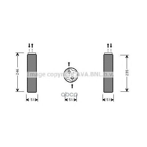 Ava Rtd094_=Ns95241=Gr931203=Vl509404=8ft 351 197-591 [7700836314] !Осушитель Кондrenault Clio 98> Ava арт. RTD094