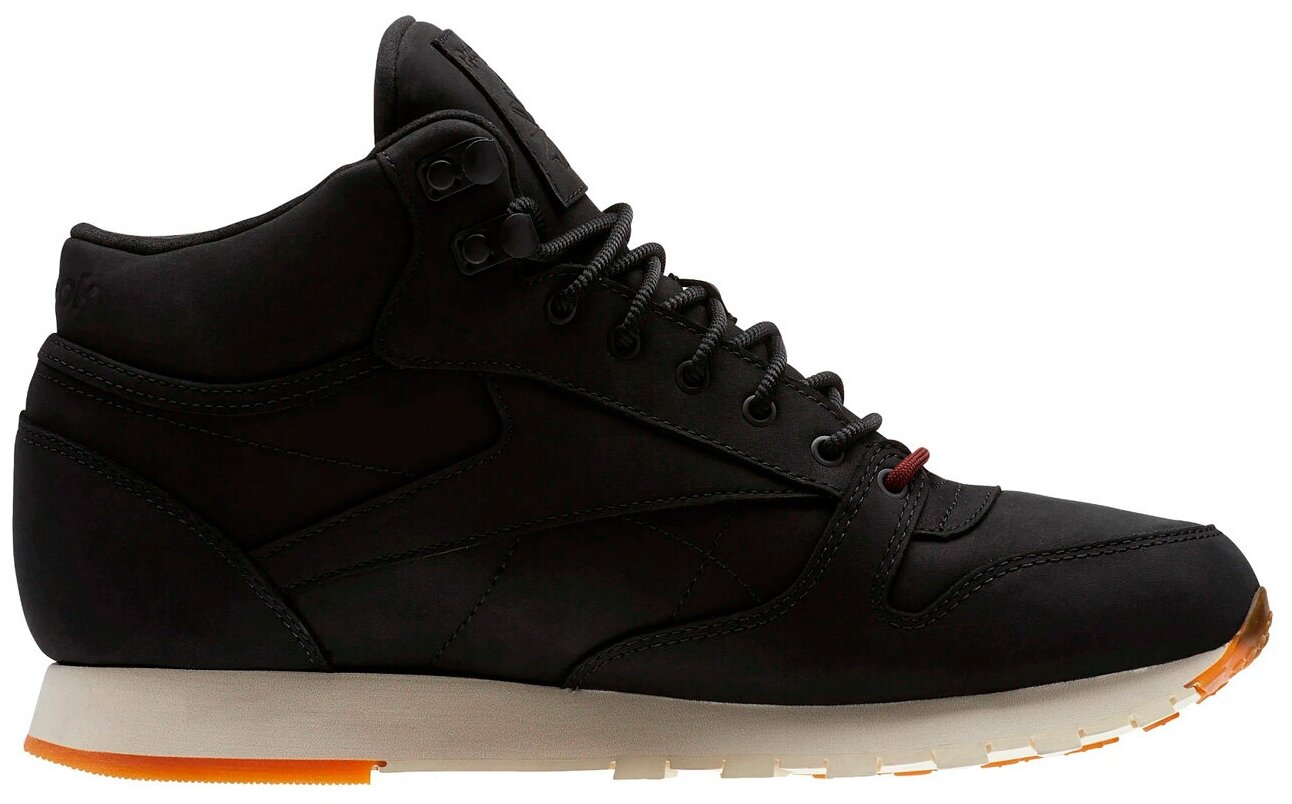 Кроссовки зимние унисекс Reebok Classic Leather Mid GTX-THIN Black/Black/Paperwhite Gum 