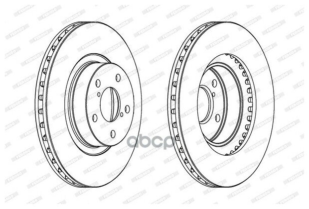 Диск Тормозной Передний Для На Субару/Subaru Forester Iii 2007-> /Vent D=277mm Ferodo Ddf679c FerodoDDF679C
