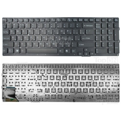 Клавиатура для ноутбука Sony Vaio VPC-SE Series Плоский Enter Чёрная без рамки PN 9ZN6CBF20R 145000₽