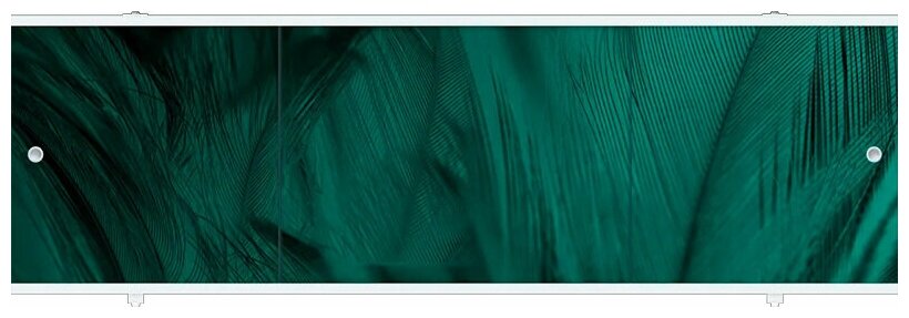 Экран под ванну "Премиум А" ПВХ 1,68м влагостойкий, алюминиевый корпус, Темно-зеленый Метакам