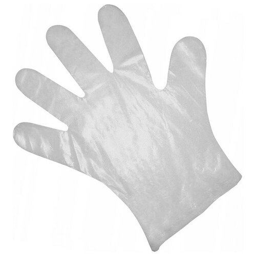 Одноразовые перчатки полиэтиленовые 100 упаковок по 100 штук (50 пар), размер L (5000 пар)