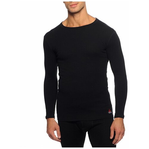 фото Рубашка мужская lopoma enerdgy wool 3225 а, 230 г/м, чёрный, xl