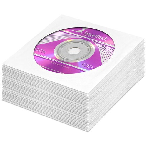 Диск SmartTrack CD-R 700Mb 52x в бумажном конверте с окном, 25 шт. диск cd r smarttrack 10 шт