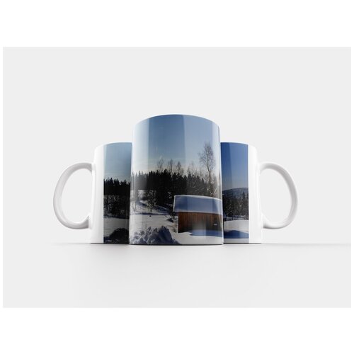фото Кружка "хижина, снег, зима" 320 мл lotsprints