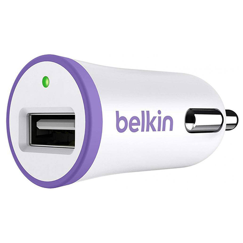 Автомобильное зарядное устройство Belkin (F8J014btPUR), фиолетовый автомобильное зарядное устройство belkin f8j075bt черный