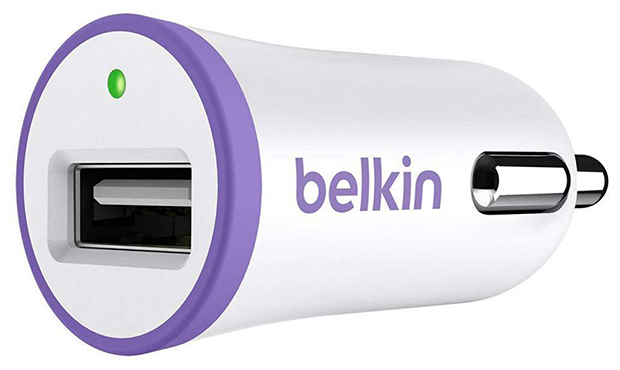 Автомобильное зарядное устройство Belkin (F8J014btPUR), фиолетовый